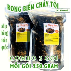 Rong Biển Cháy Tỏi & Sấy Mè - Ăn Liền - Ăn Vặt Snack Lá Rong Biển